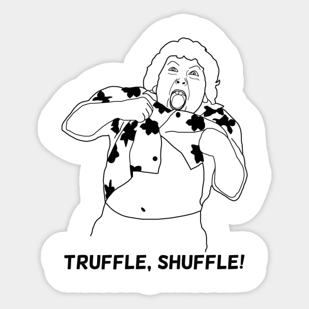 The Goonies - Chunk Truffle, Shuffle Sticker by 8mmattire